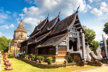 Fototapeta na wymiar Buddhists temple in Chiang Mai
