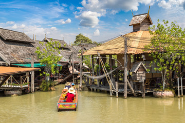 Fototapeta premium Floating Market in Pattaya