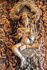 Fototapeta na wymiar Sanctuary of Truth in Pattaya
