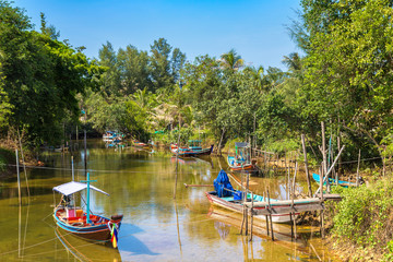 Fisherman boat on Phangan Island