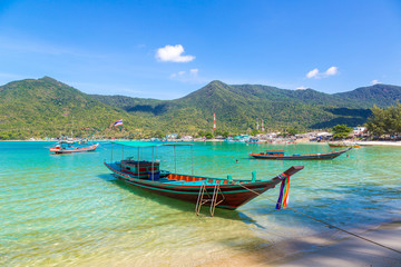 Plakat Fisherman boat on Phangan Island