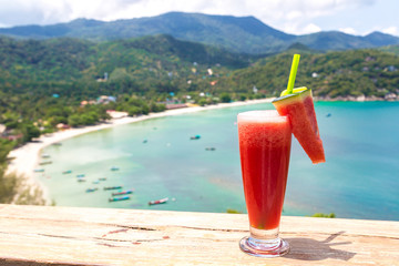 Watermelon shake on Phangan island