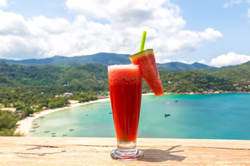 Watermelon shake on Phangan island