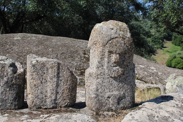 Monument Historic Ancient Warrior Stone Prehistoric France Corsica