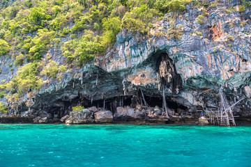 Viking cave on Maya island