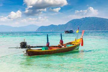 Fototapeta na wymiar Coral (Ko He) island, Thailand