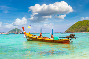Fototapeta na wymiar Coral (Ko He) island, Thailand
