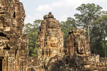 Bayon temple in Angkor Wat