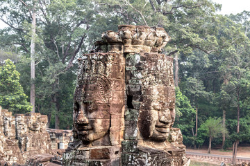 Bayon temple in Angkor Wat