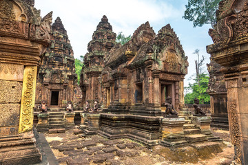 Naklejka premium Banteay Srei temple in Angkor Wat