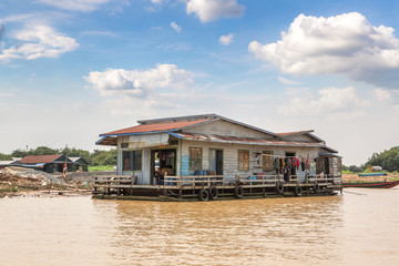 Obraz premium Floating village in Cambodia
