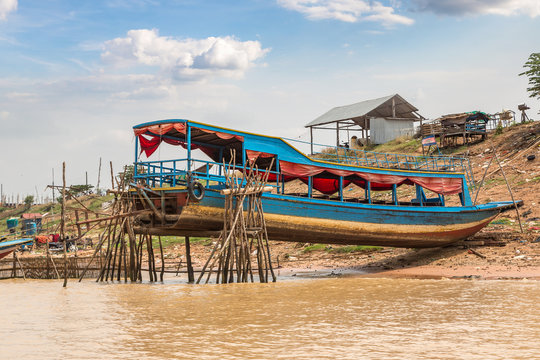 Floating village in Cambodia