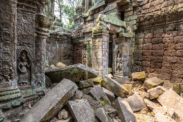 Fototapeta na wymiar Ta Prohm temple in Angkor Wat