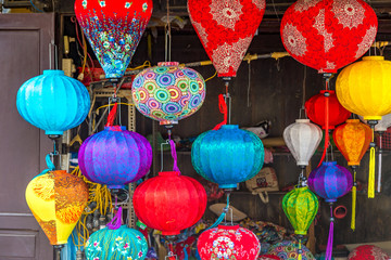 Fototapeta na wymiar Lanterns in Hoi An, Vietnam