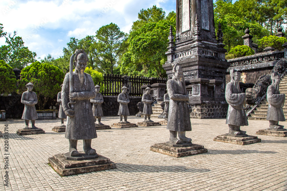 Wall mural tomb of khai dinh in hue, vietnam