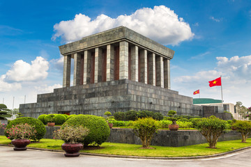 Ho Chi Minh Mausoleum in Hanoi, Vietnam