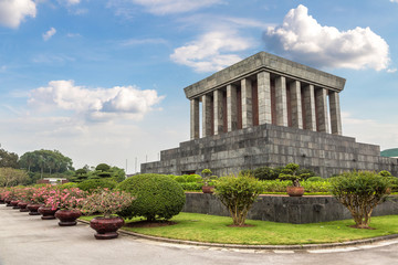 Fototapeta na wymiar Ho Chi Minh Mausoleum in Hanoi, Vietnam