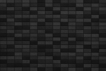 Fototapeta premium Black Stone brick wall seamless background and pattern