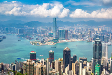 Panoramic view of Hong Kong