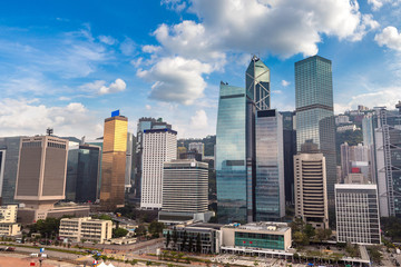 Panoramic view of Hong Kong