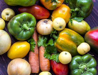 ripe colorful vegetables