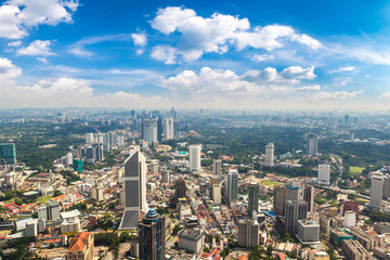 Obraz premium Panoramic view of Kuala Lumpur