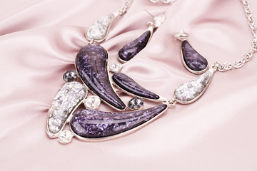 Necklace and earrings