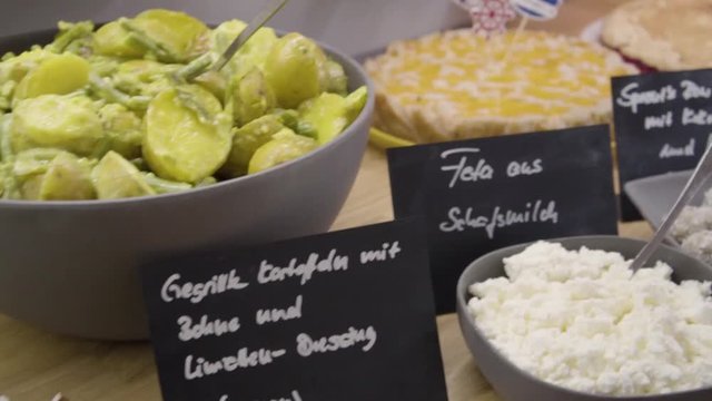 different foods on a table