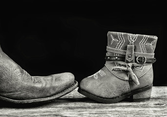 Daddy and Baby Cowboy. © W.Scott McGill