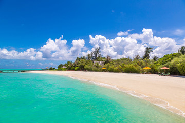 Tropical beach in the Maldives