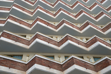 Background of many resort hotel balconies.