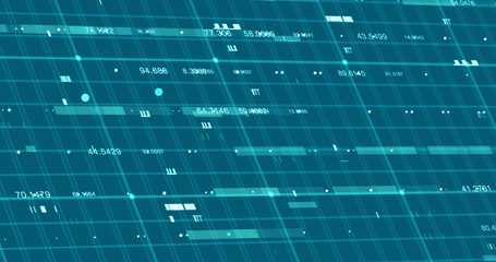 Abstract digital data background, 3D rendering