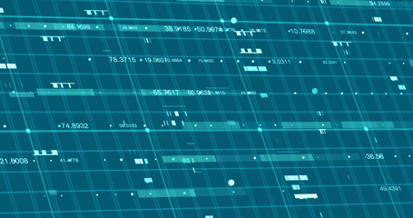 Abstract digital data background, 3D rendering