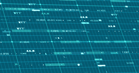 Abstract digital data background, 3D rendering