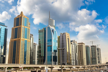 Fototapeta na wymiar Sheikh Zayed Road in Dubai