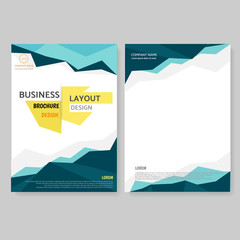 Business Brochure design. Cover Book and Magazine. Annual Report Vector illustration