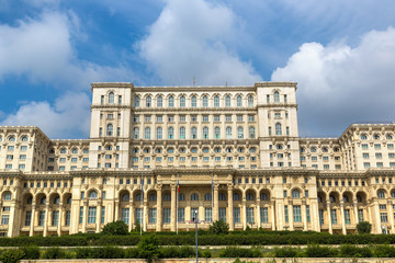 Fototapeta na wymiar Parliament in Bucharest, Romania