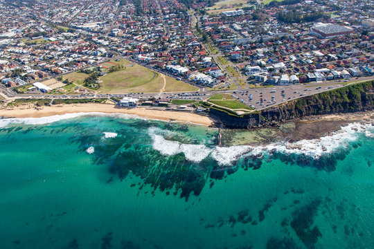 Bar Beach - Newcastle Australia. Newcastle city is located adjacent to many beautiful beaches such as Bar Beach.