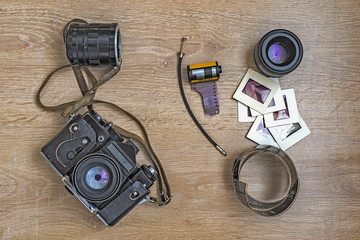 Top view photo accessories