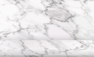 Fototapeta premium Luxury Mable Stand, Abstract texture floor top view for display your product and packaging design vector illustration