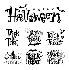 Happy Halloween vector lettering