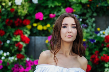 Portrait of a beautiful young girl.