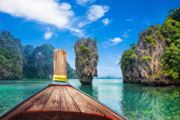 Tuinposter Boat trip to tropical islands from Phuket © merydolla