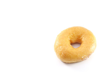 Fototapeta na wymiar The doughnut isolated on a white background.