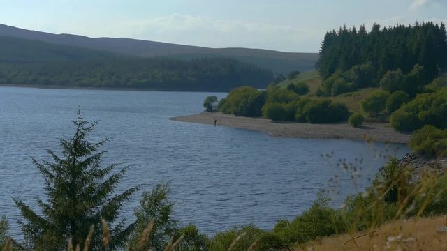 Stunning shot of a reservoir situated in North Wales, Uk