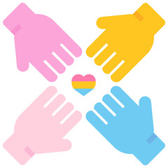 LGBT community flat illustration