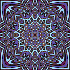 Moroccan tile style pattern for textile, ceramic tiles, wallpaper, fabric, scrapbook and gift wrapping paper. Colorful and decorative for fashion design and homeware