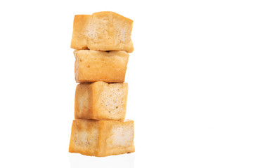 Snack and Dessert, Chinese Traditional Deep Fried Tofu or Fried Bean Curd