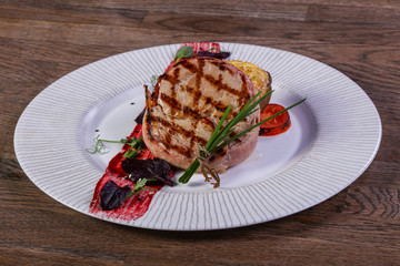 Grilled pork loin