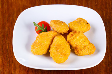 Chicken nuggets heap